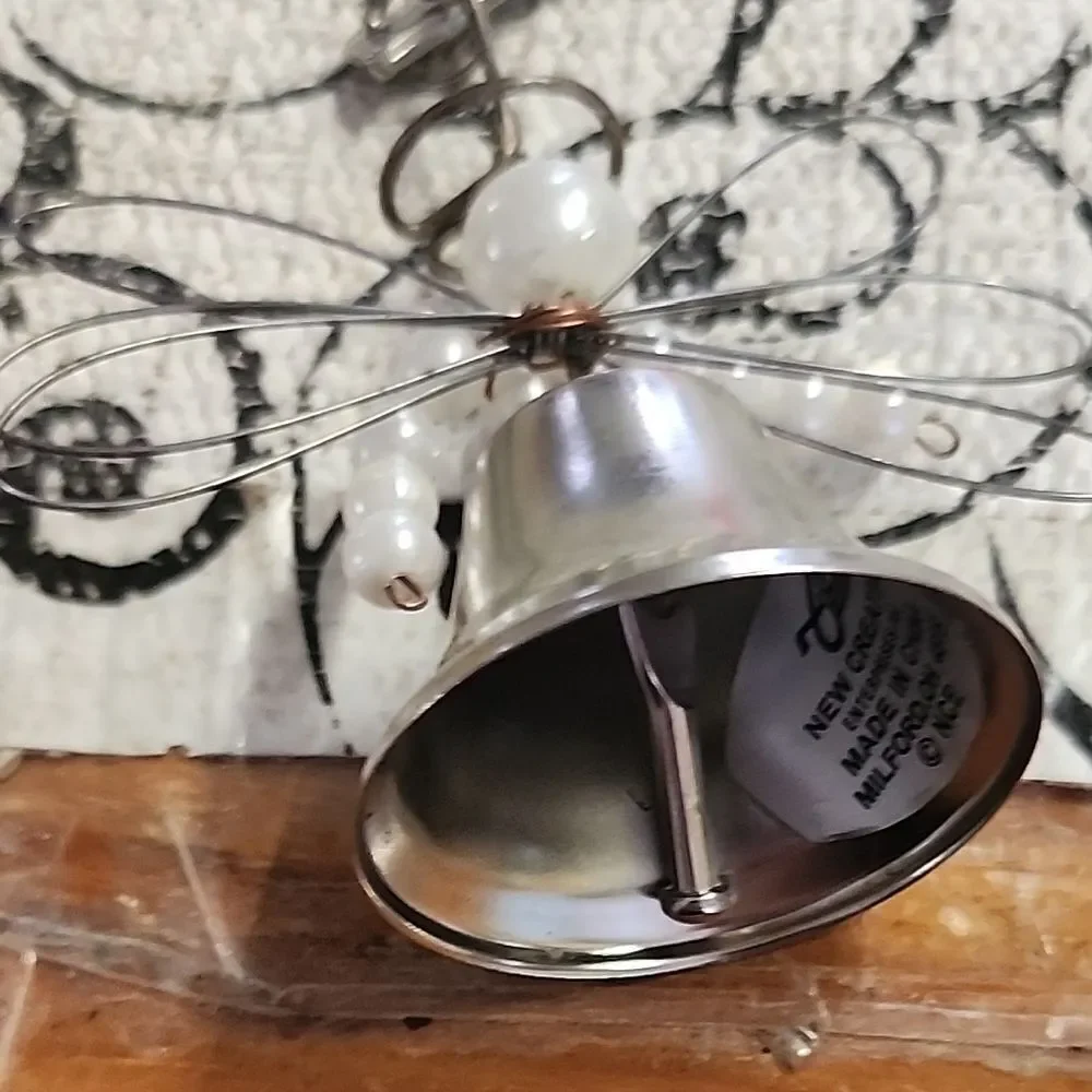 Silver and Pearl Angel Ornament